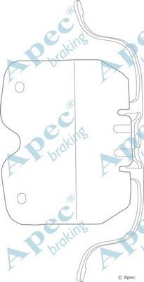 APEC BRAKING kit1122 -  Комплектующие, тормозные колодки
